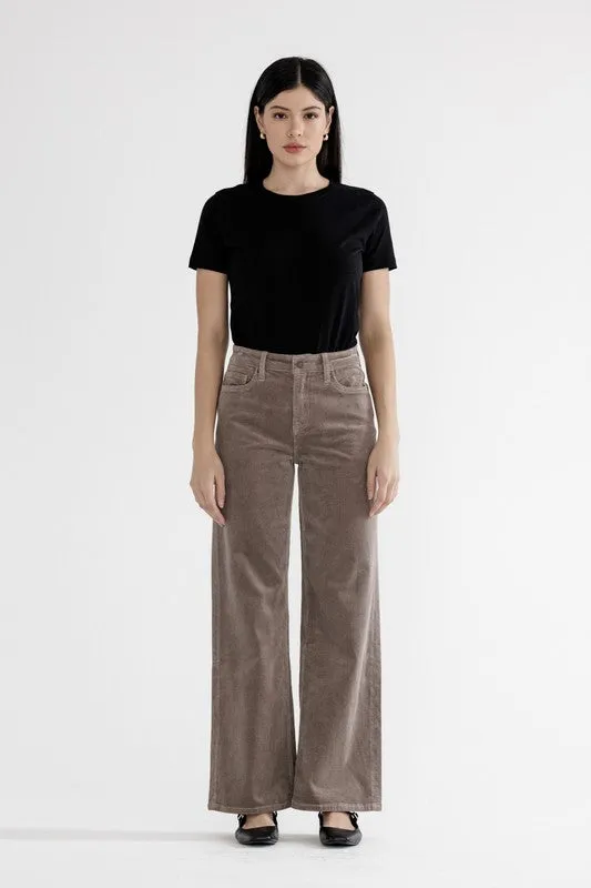Aspen Corduroy Wide Leg Denim