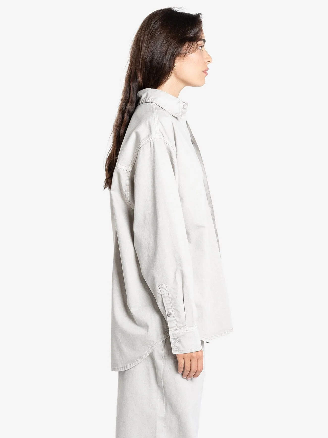 Austin Denim Shirt - Oyster Grey