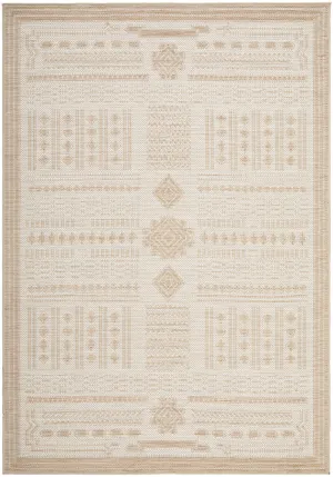 Aztec Cream Natural Indoor Outdoor Rug