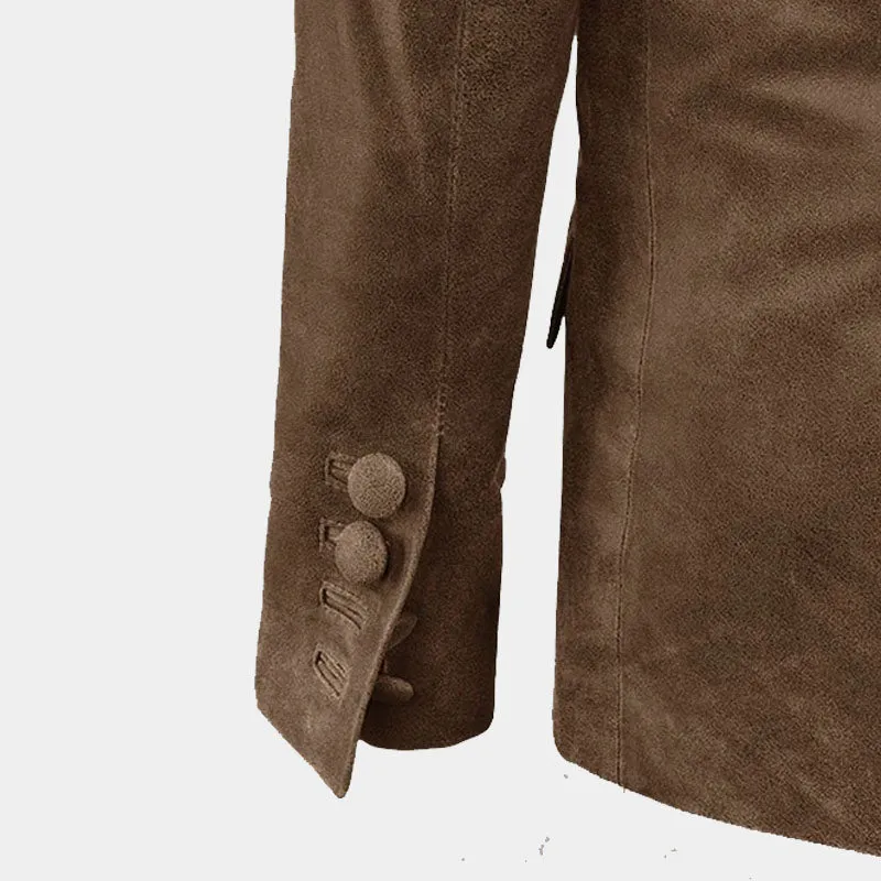 Buy Top Best High Quality Genuine Quaint Leather Blazer For Sale