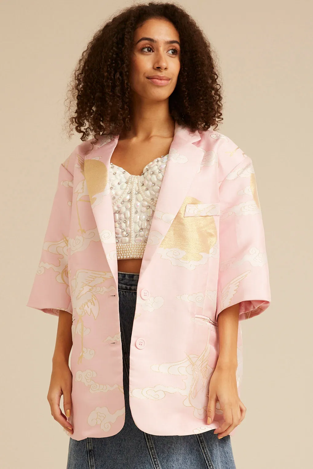 Carla Blazer - Soft Pink