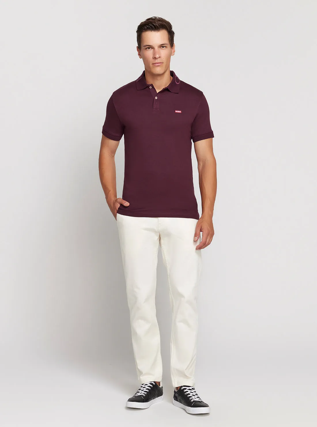 Eco Red Maroon Nolan Polo T-Shirt