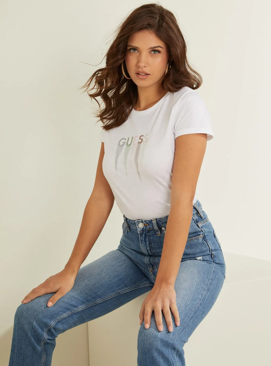 Eco White Waterfall Logo Baby T-Shirt