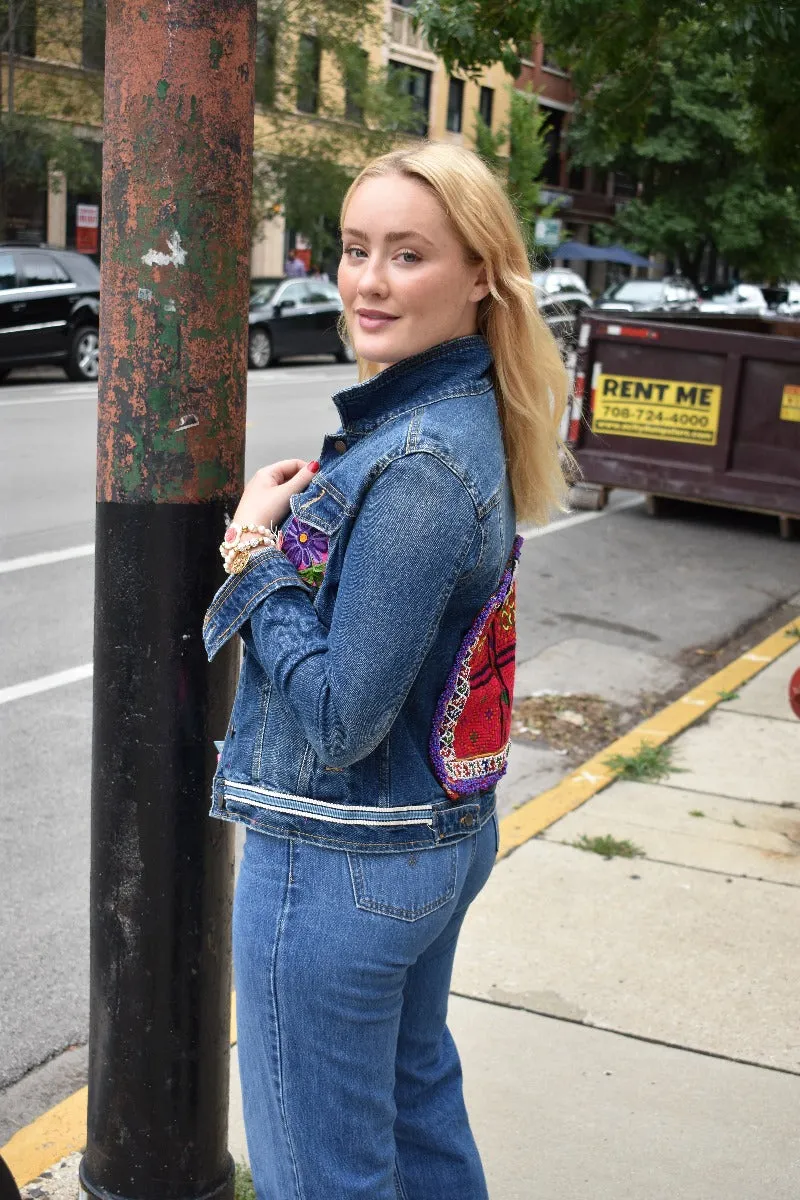 Embellished Denim Jacket- The Olivia