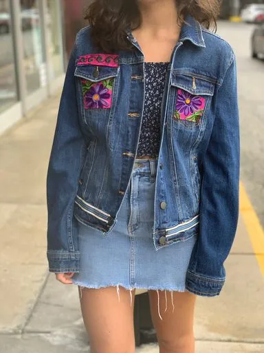 Embellished Denim Jacket- The Olivia