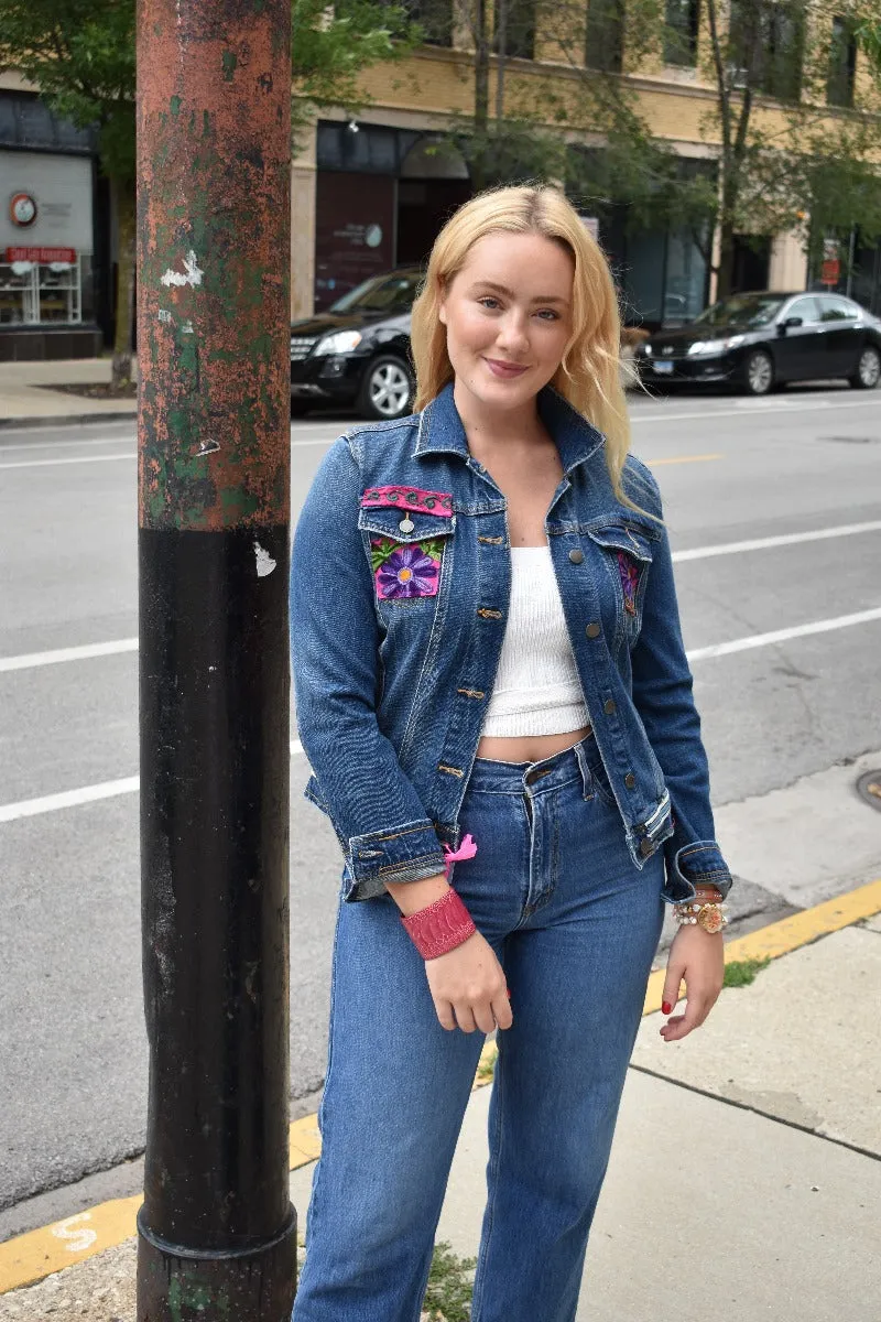 Embellished Denim Jacket- The Olivia