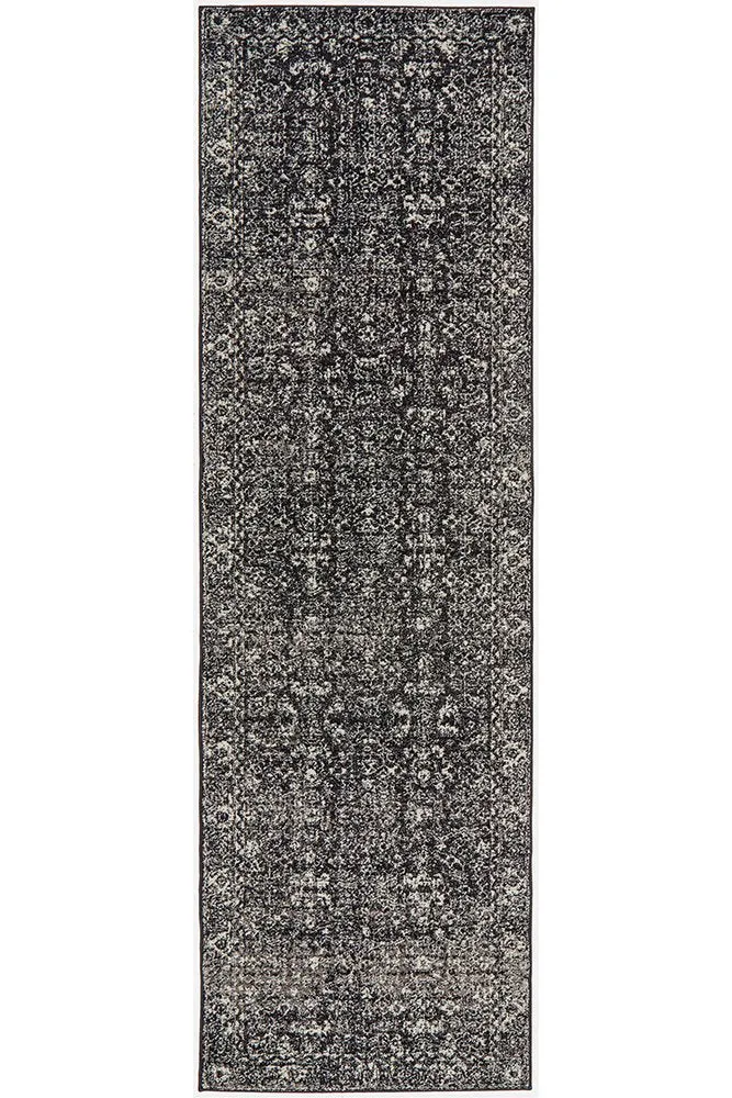 Evoke 252 Runner Rug (Charcoal) by Rug Culture