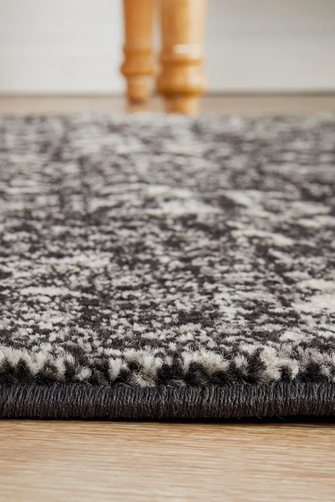 Evoke 252 Runner Rug (Charcoal) by Rug Culture