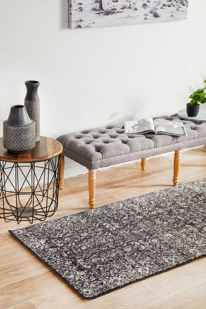Evoke 252 Runner Rug (Charcoal) by Rug Culture