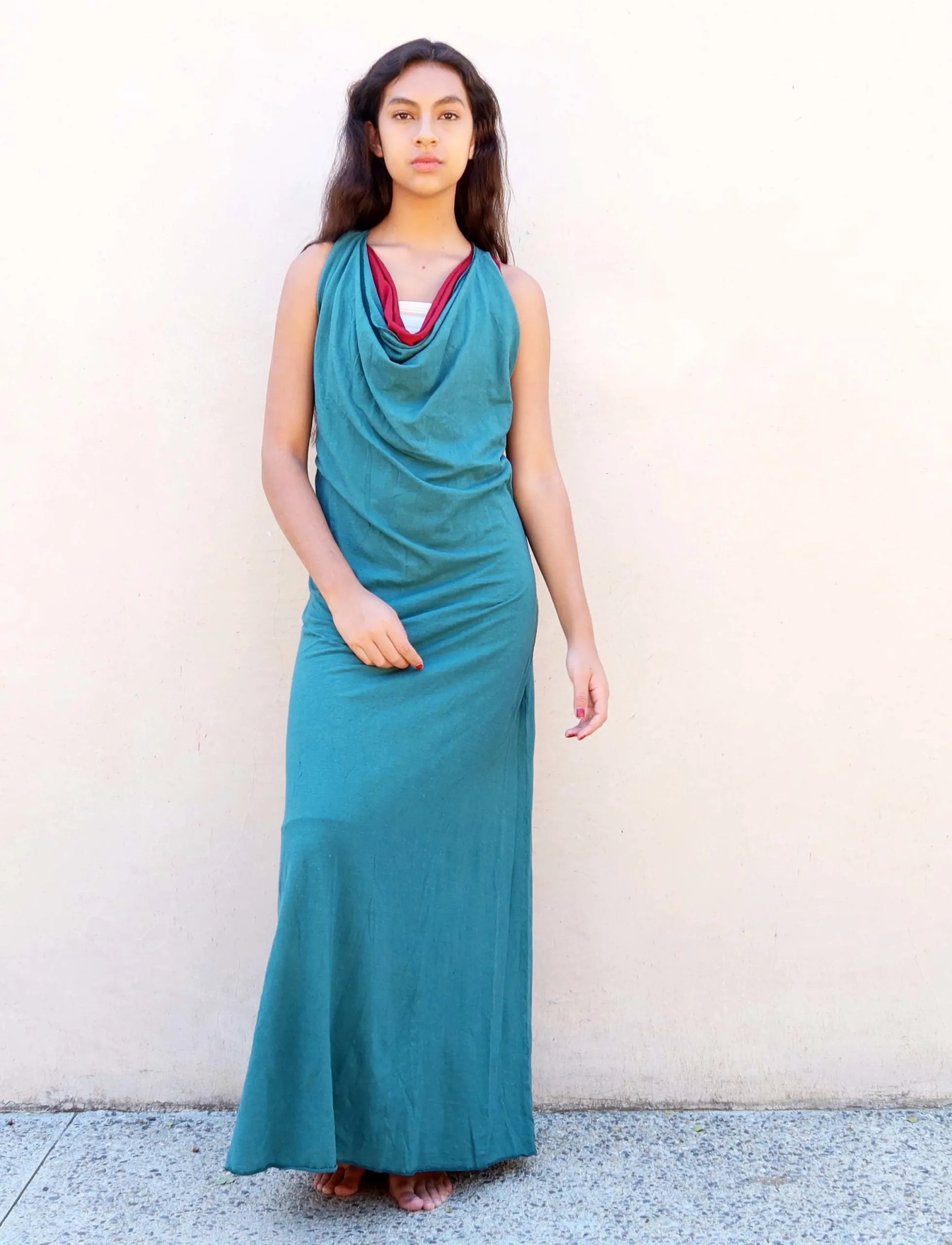 Float Neck Racerback Simplicity Short Dress