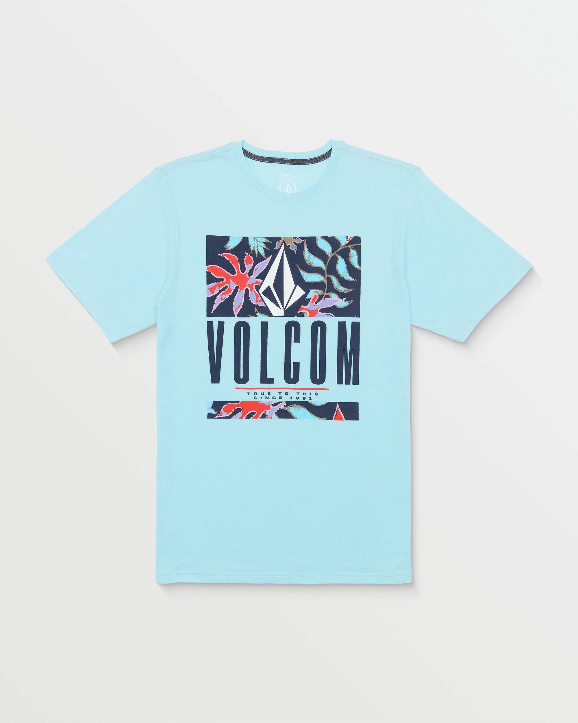 Floral Motion Short Sleeve Tee - Horizon Blue Heather
