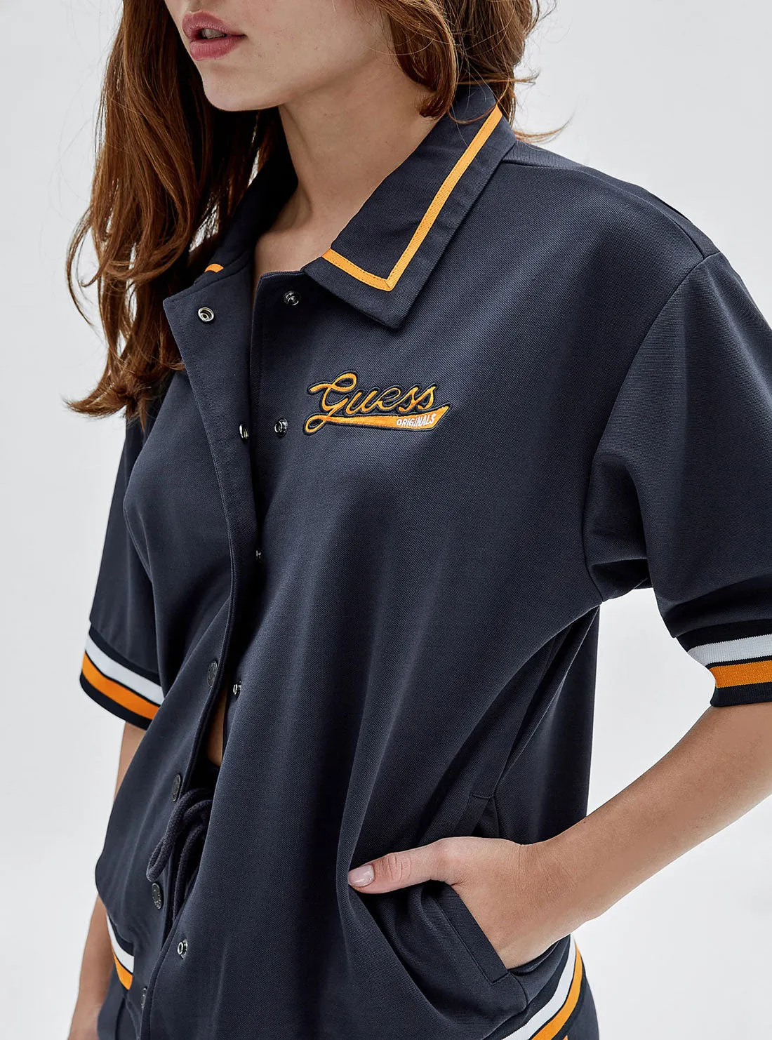 Guess Originals Navy Virsa Track Shirt