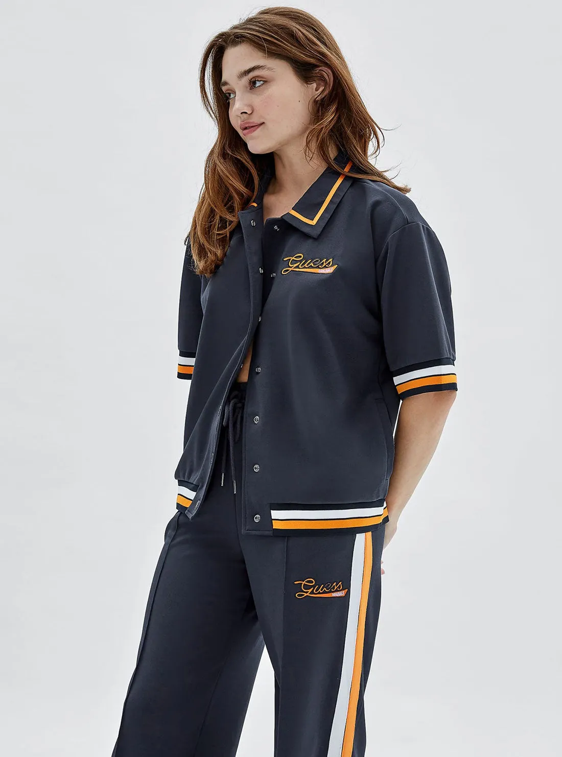 Guess Originals Navy Virsa Track Shirt