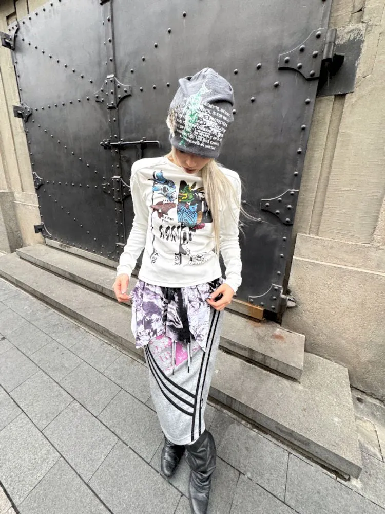 Hooded Sweatshirt Short Jacket Half Skirt Set【s0000007659】