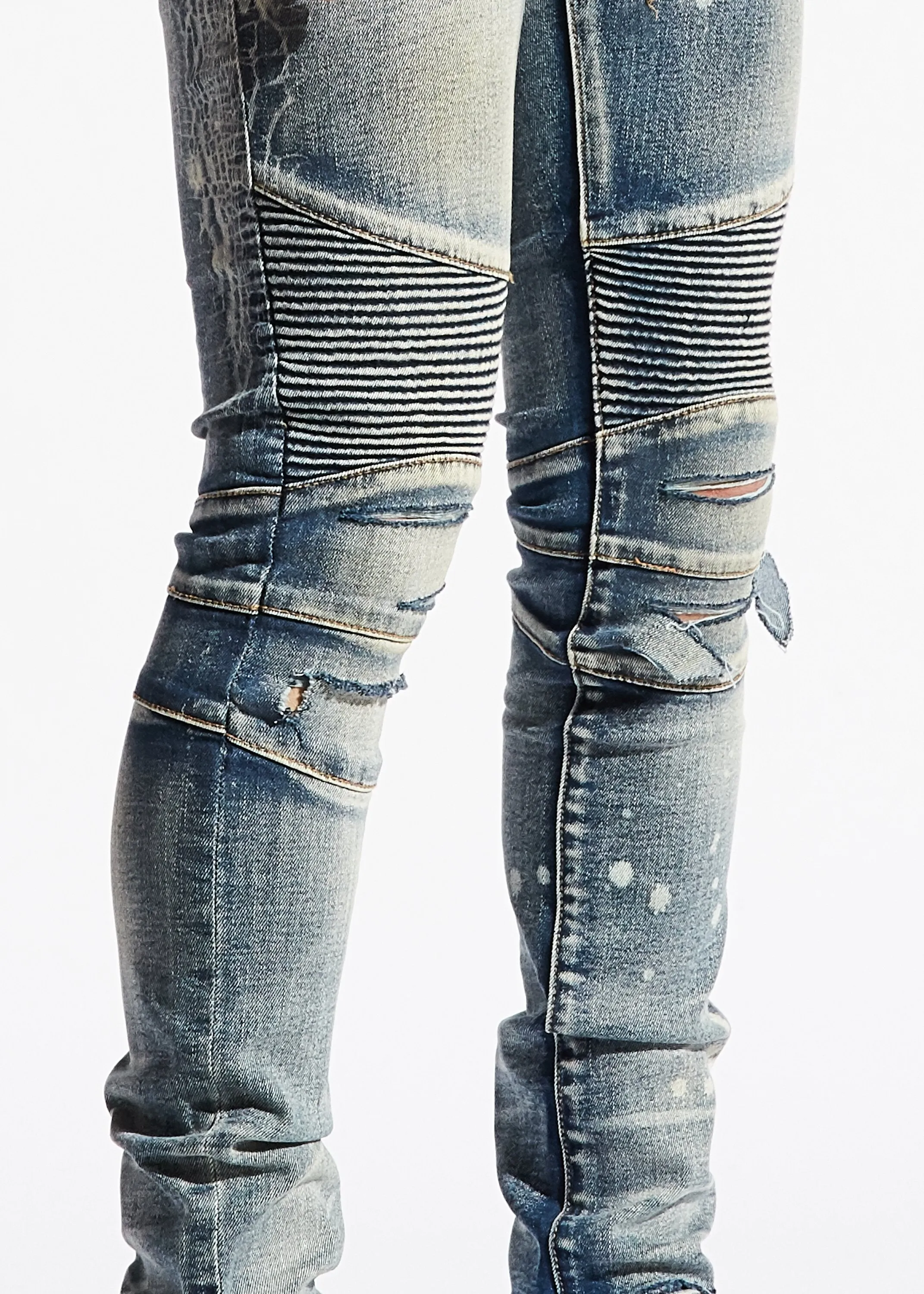 Larue Biker Denim (Blue)