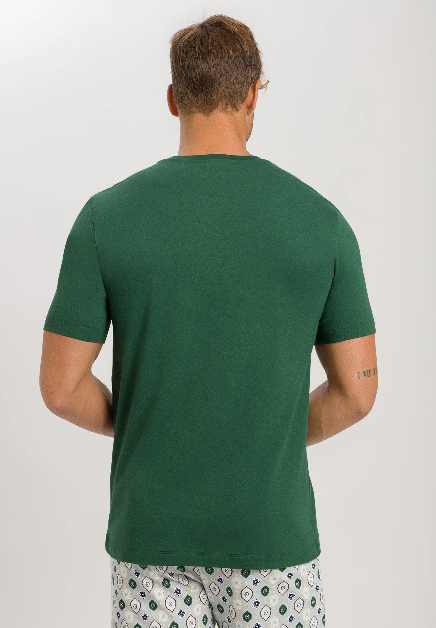 Living Shirts Jersey Cotton Crew Neck T-Shirt | Leaf Green 75050-2745