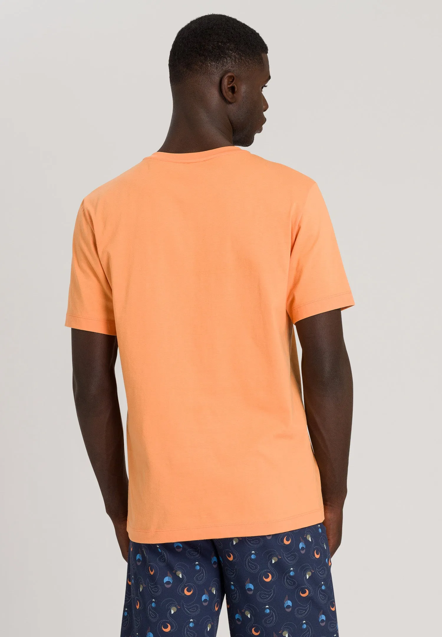 Living Shirts Jersey Cotton Crew Neck T-Shirt | Tangerine 75050-2273