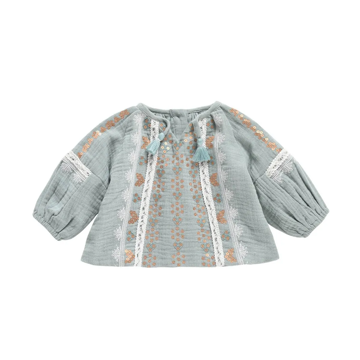 Louise Misha Blouse Sokiov Silver Cloud
