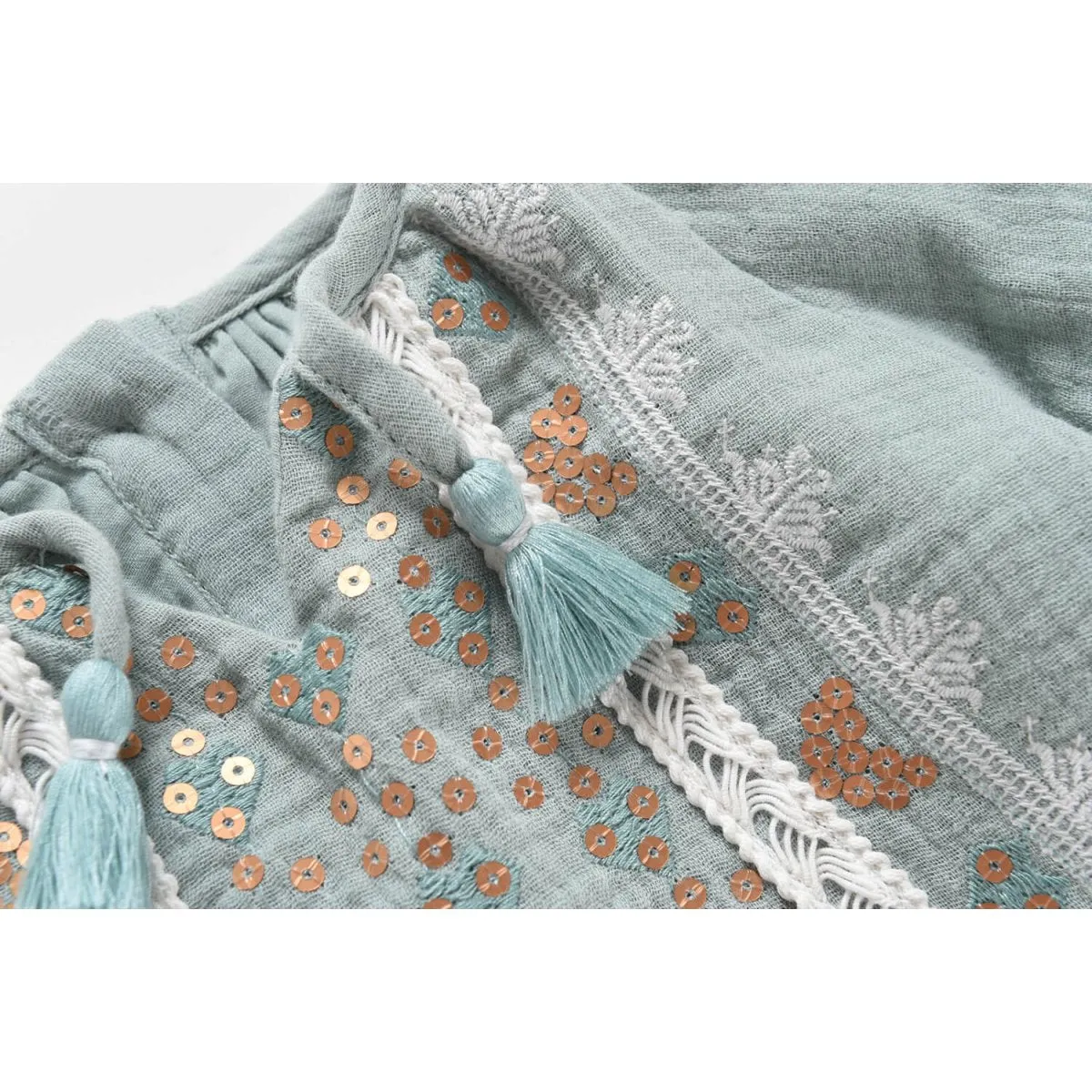 Louise Misha Blouse Sokiov Silver Cloud
