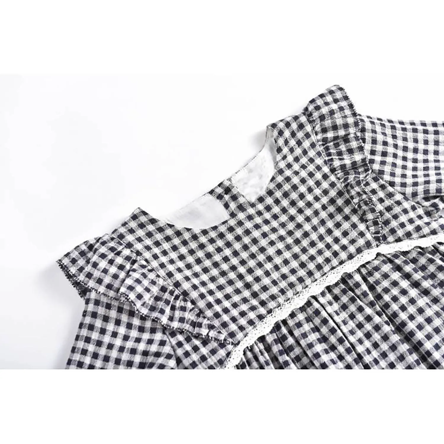 Louise Misha Dress Alaka Black Vichy