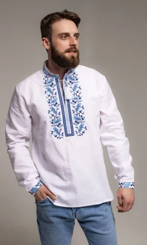 Men's vyshyvanka with Oak pattern