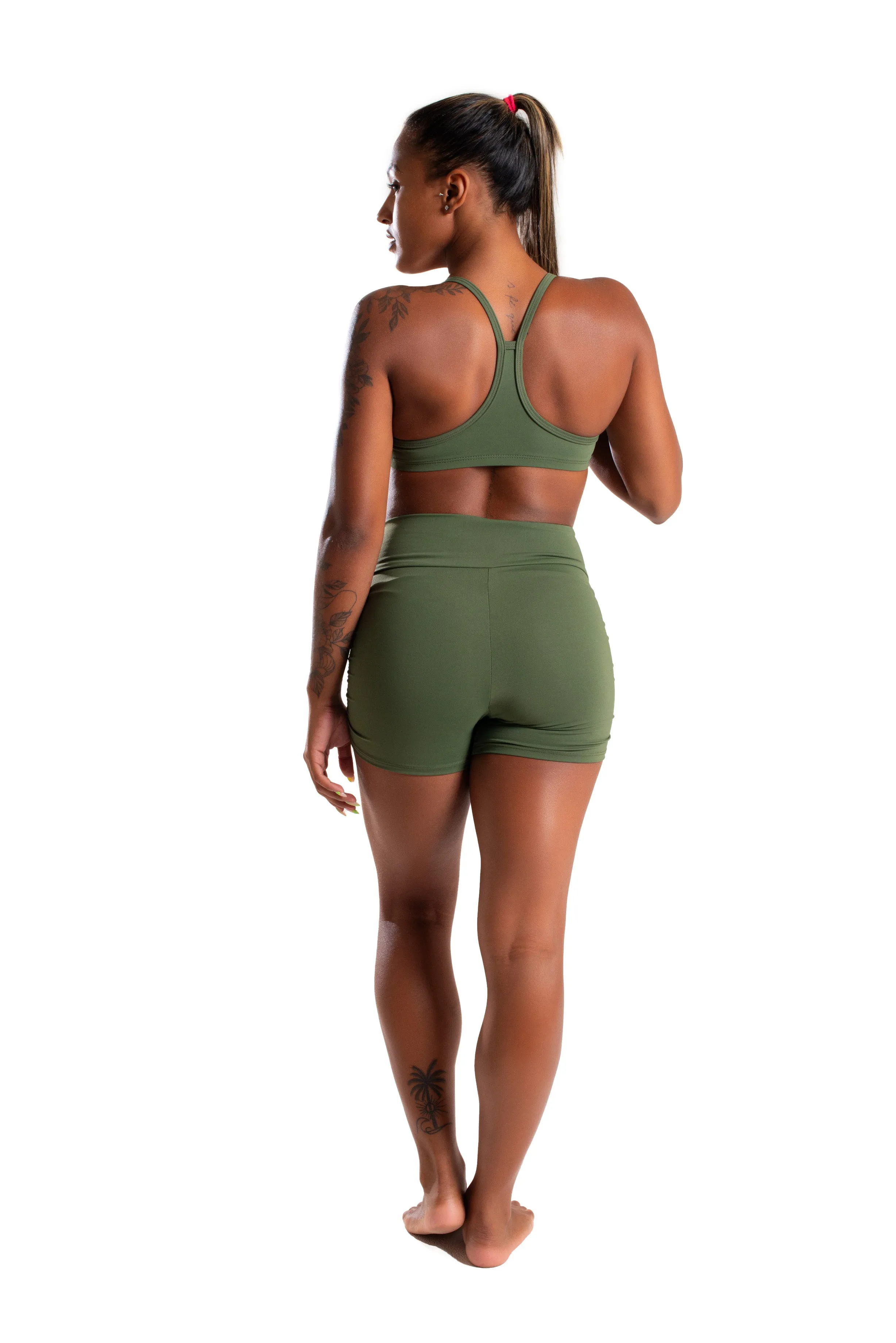 Mid-Rise Shorts, Jungle Green, Cool Form Light