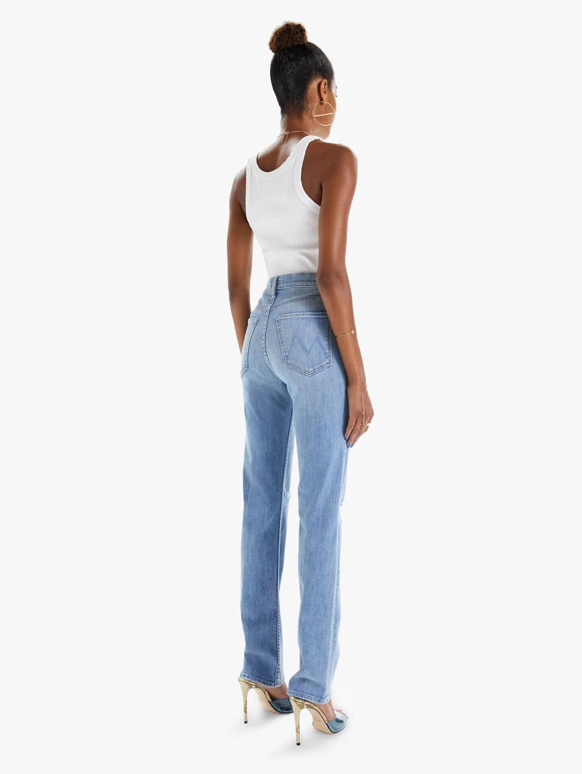 Mother - High Waisted Rider Skimp in Dreamer