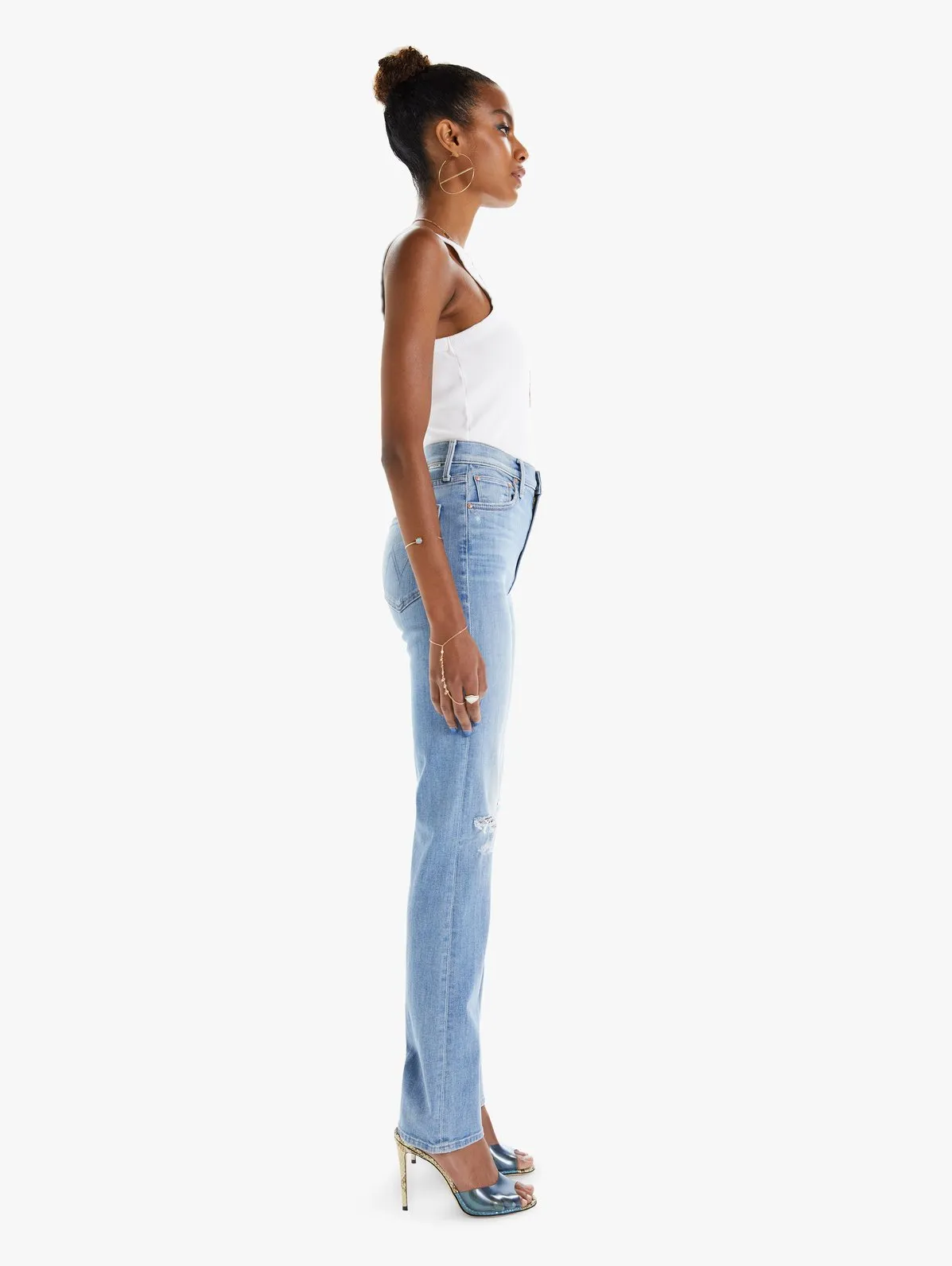 Mother - High Waisted Rider Skimp in Dreamer