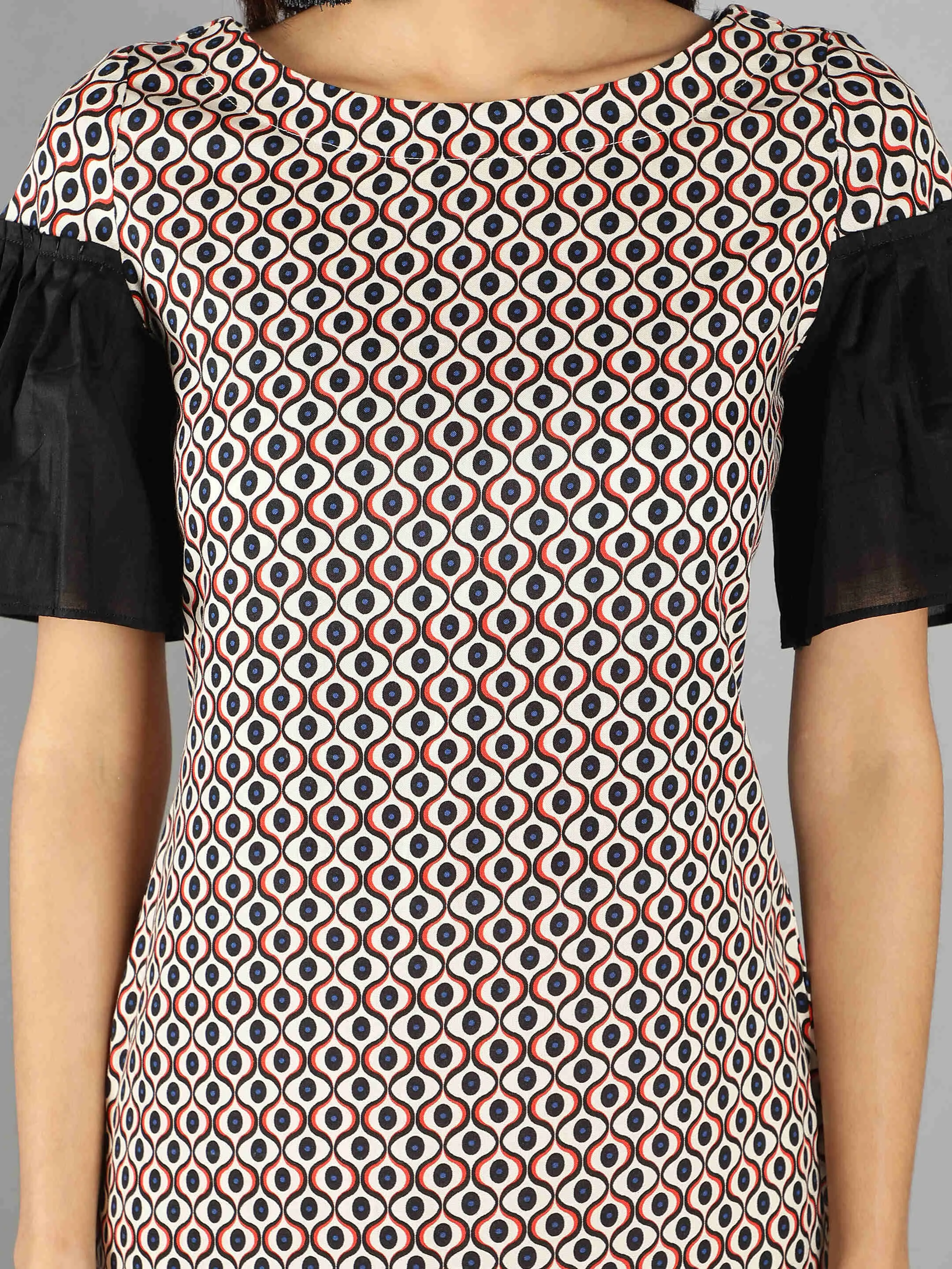 Multi Abstract Women'S Kurta