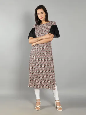 Multi Abstract Women'S Kurta