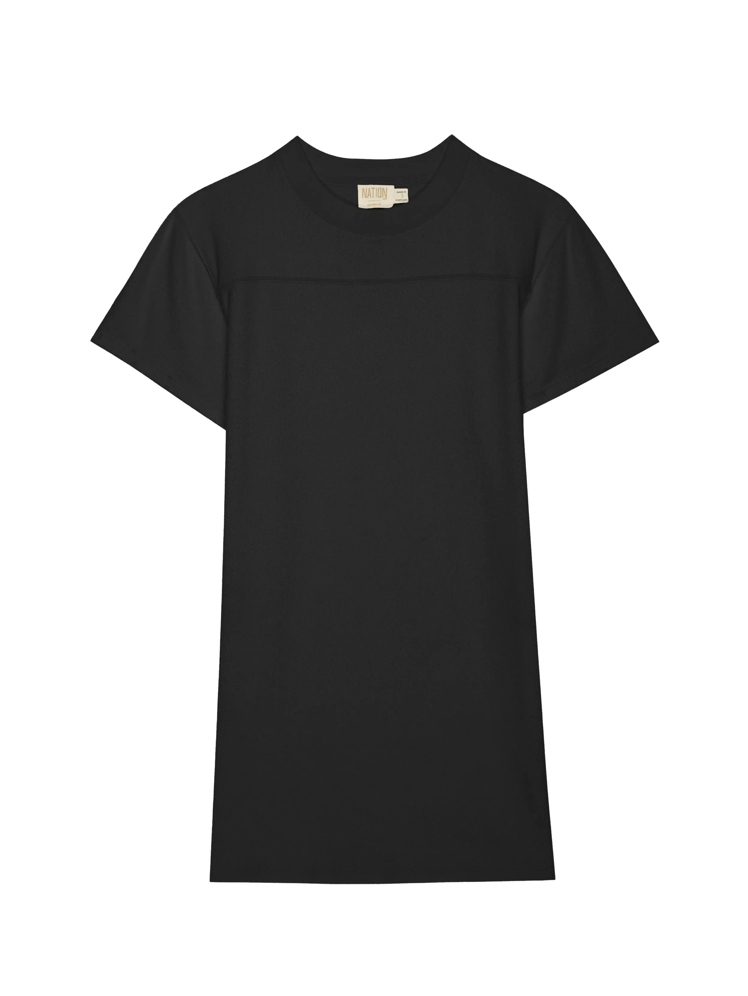 Nation LTD - Finn Crewneck Dress in Jet Black