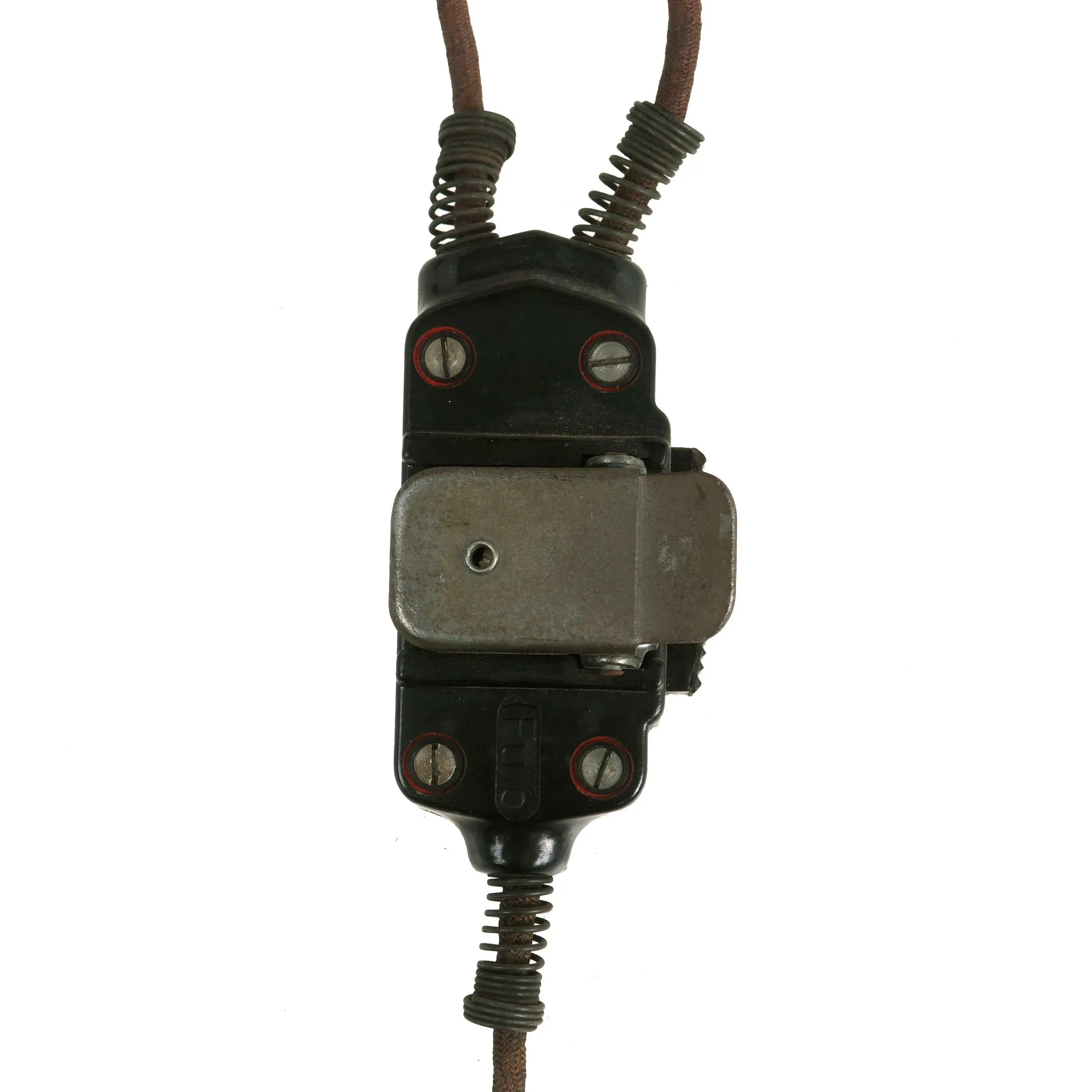 Original German WWII 1st Waffen-SS Panzer Division LAH Panzeräger NCO Leather Wrap Jacket with Throat Microphone & Awards - Formerly A.A.F. Tank Museum