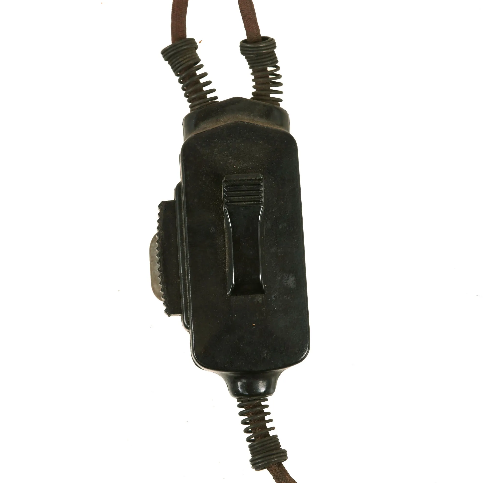 Original German WWII 1st Waffen-SS Panzer Division LAH Panzeräger NCO Leather Wrap Jacket with Throat Microphone & Awards - Formerly A.A.F. Tank Museum