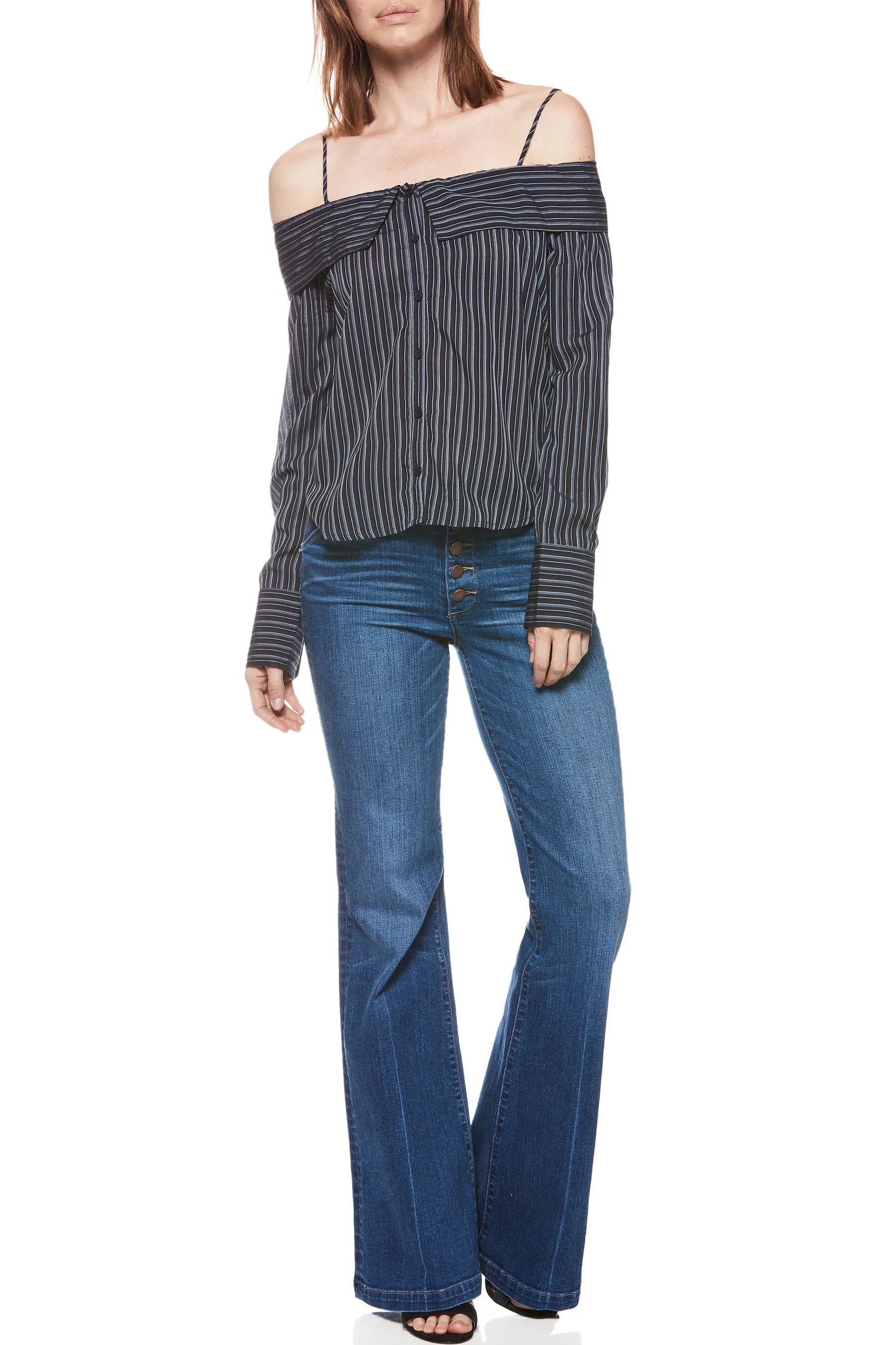 Paige- Genevieve Exposed Button Fly Salida