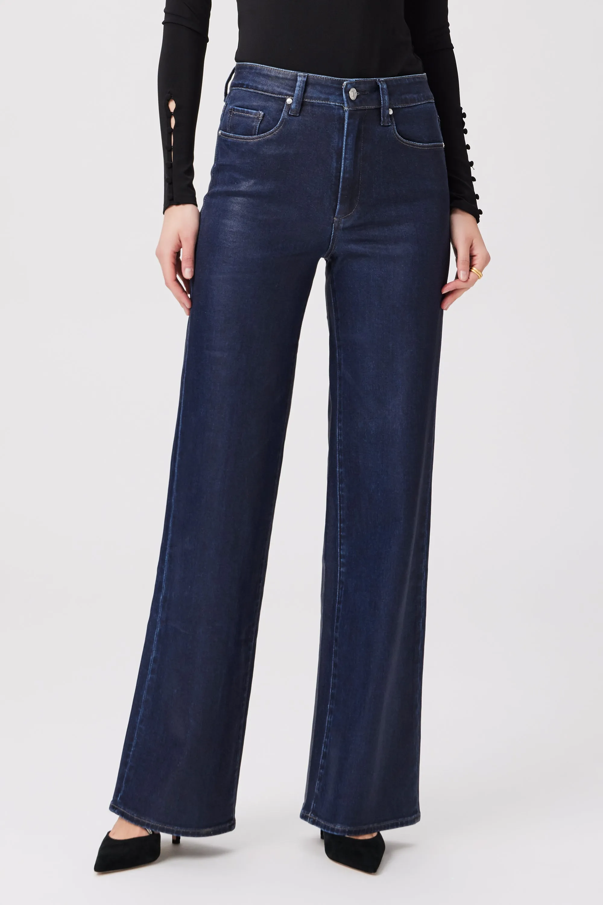 Paige - Sasha Denim in Glazed Indigo