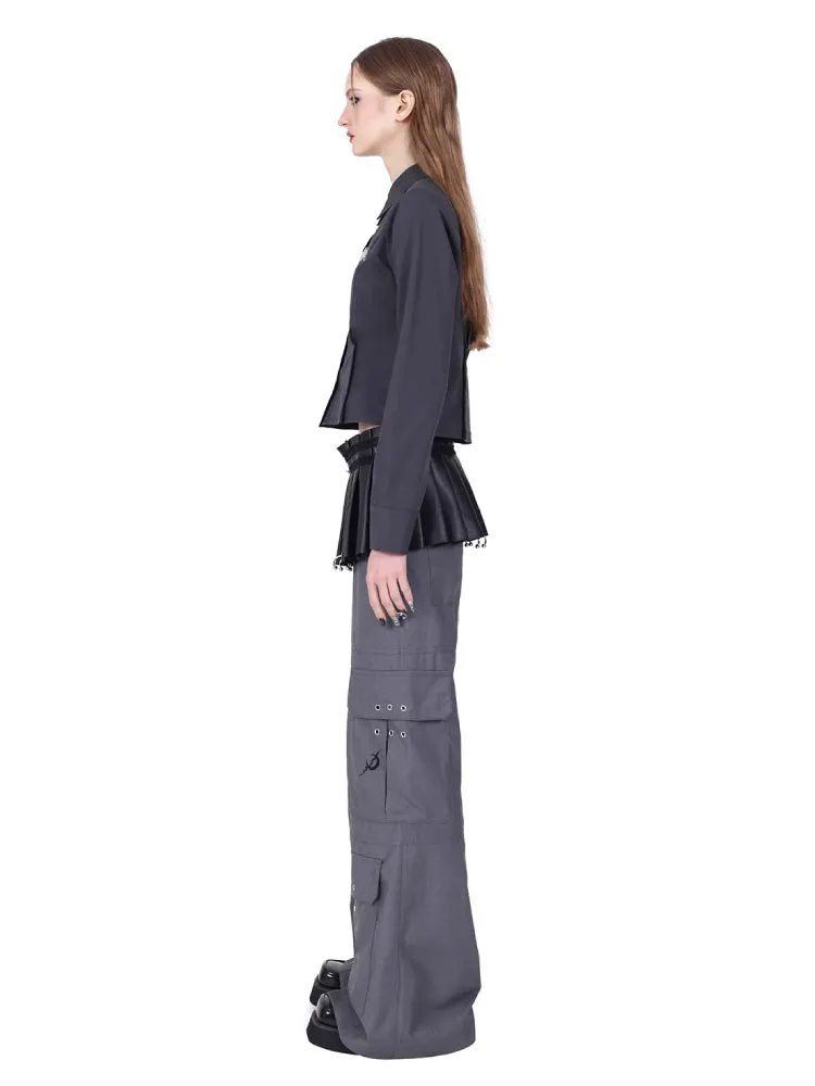 Pleated short apron【s0000007692】