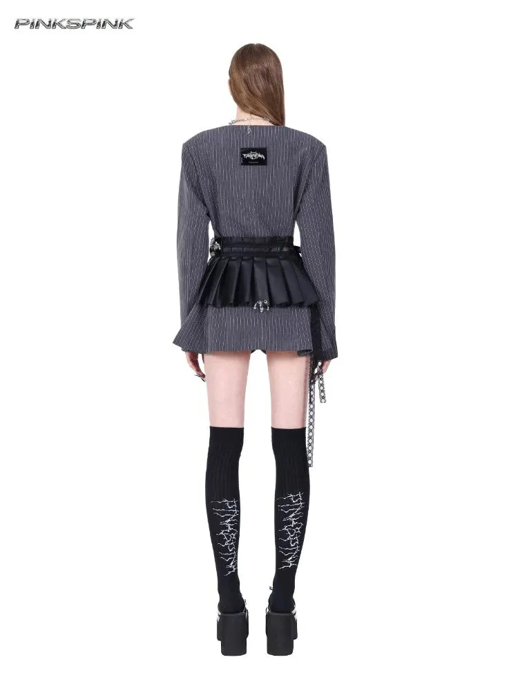 Pleated short apron【s0000007692】