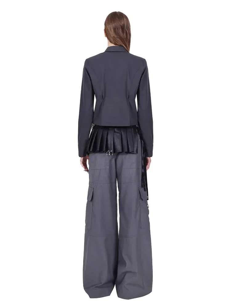 Pleated short apron【s0000007692】