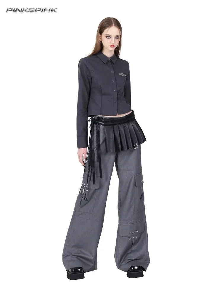 Pleated short apron【s0000007692】