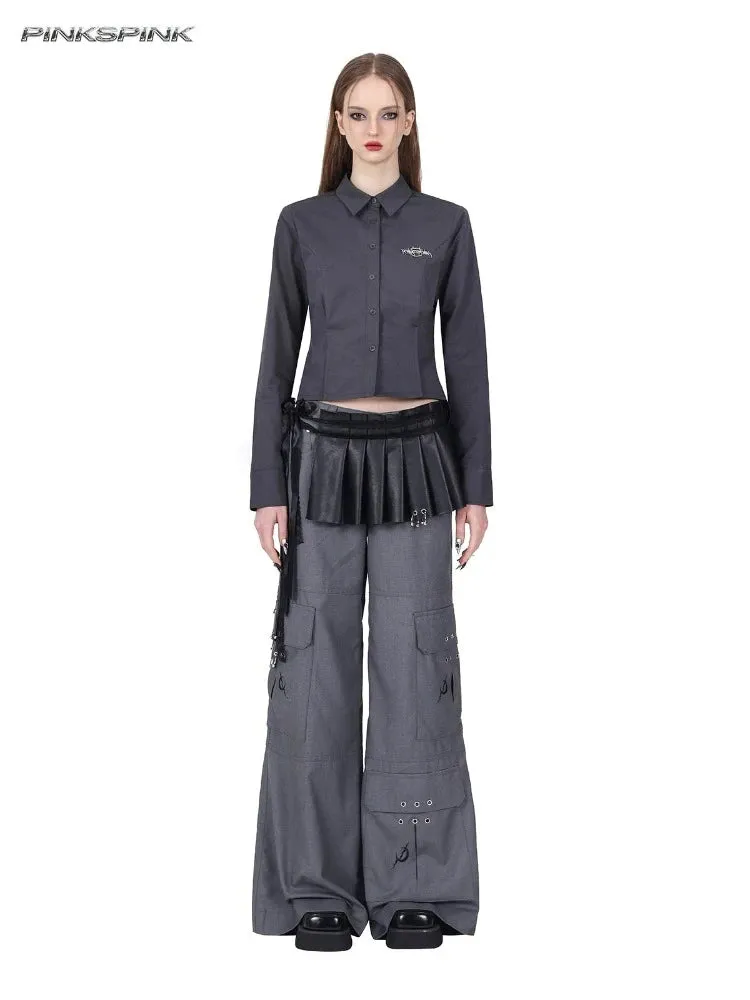 Pleated short apron【s0000007692】