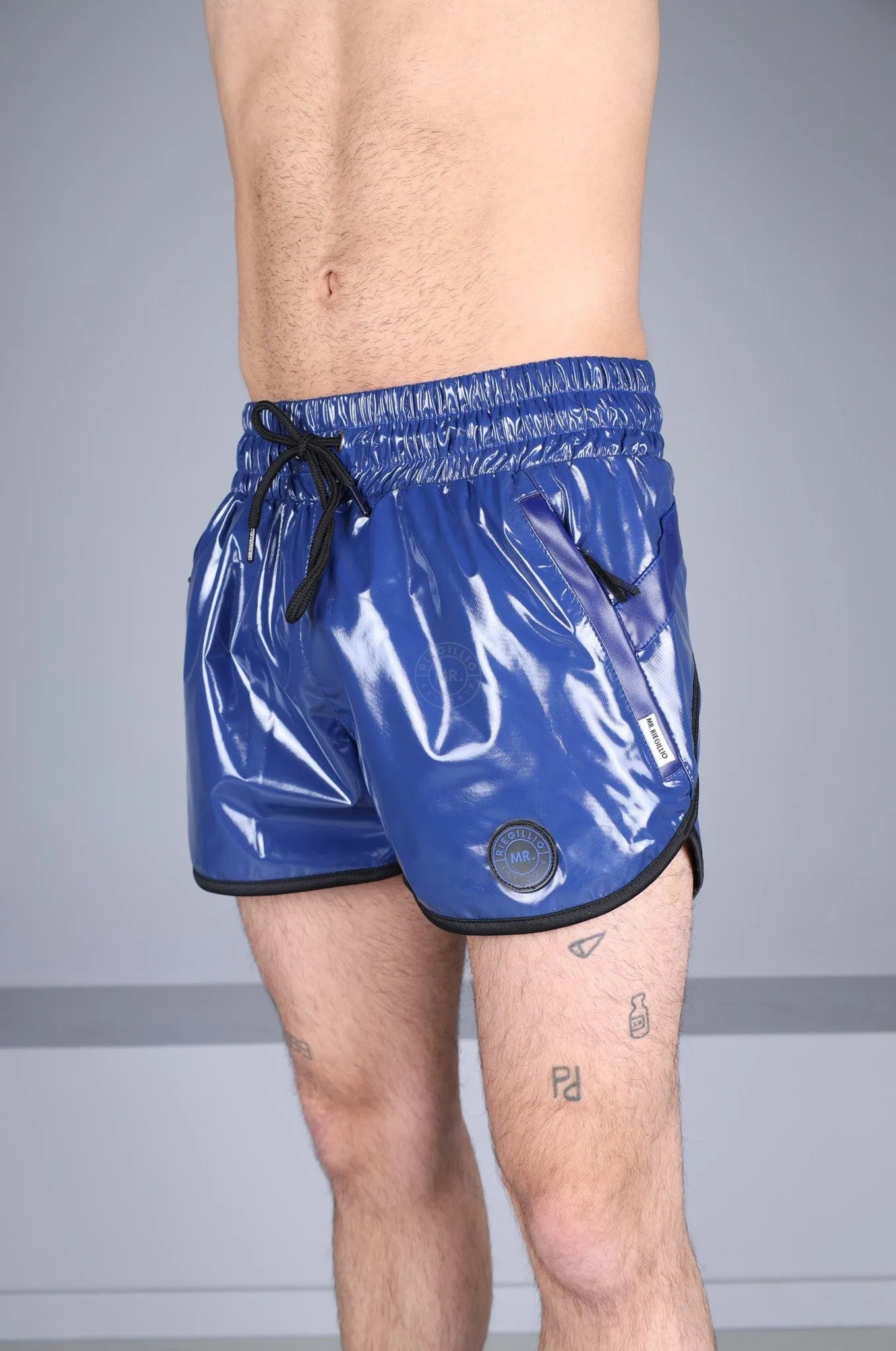 PVC 24 Tracksuit Mini Short – Blue