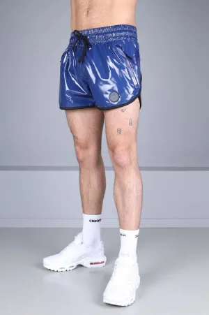 PVC 24 Tracksuit Mini Short – Blue