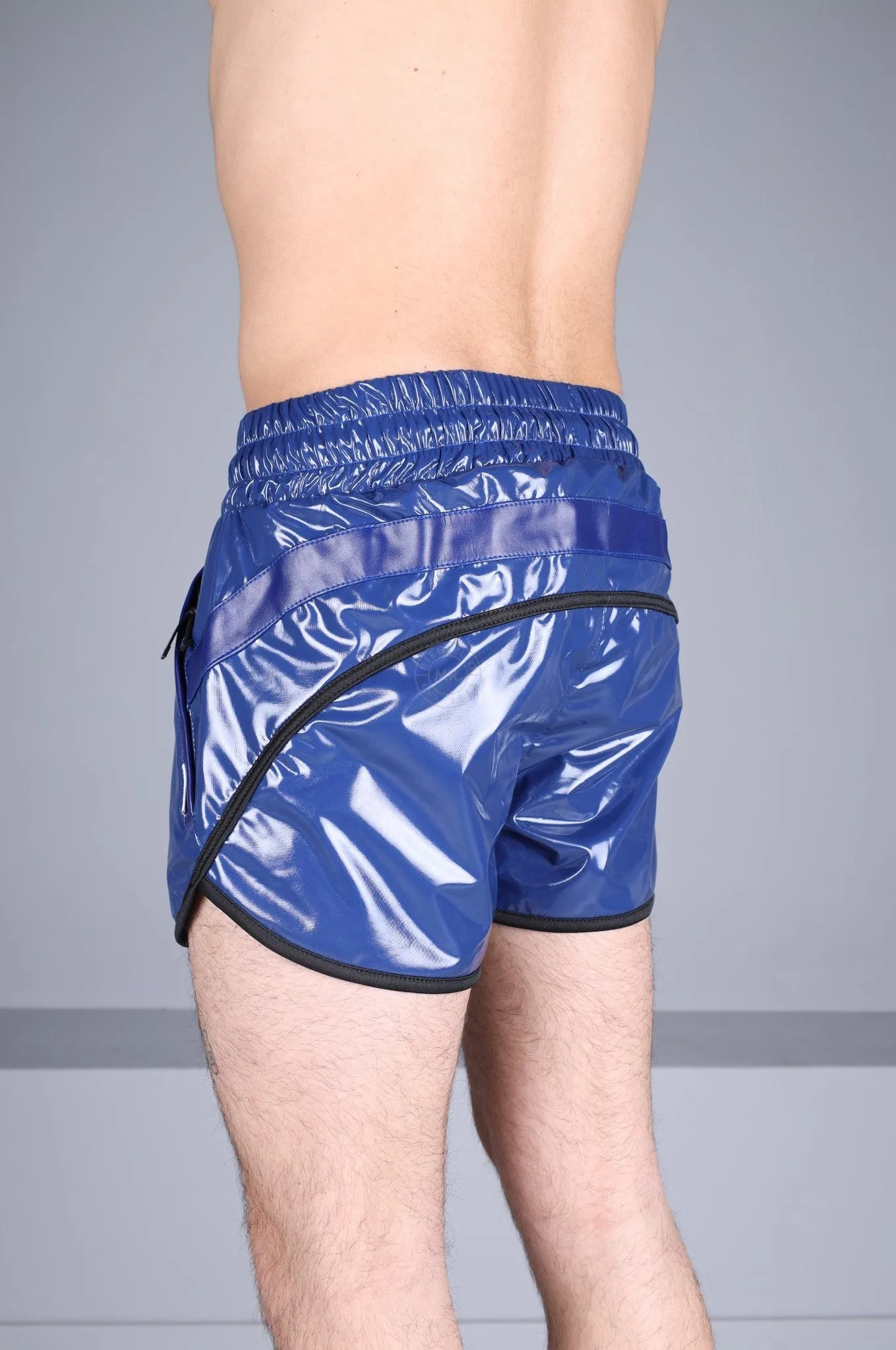 PVC 24 Tracksuit Mini Short – Blue