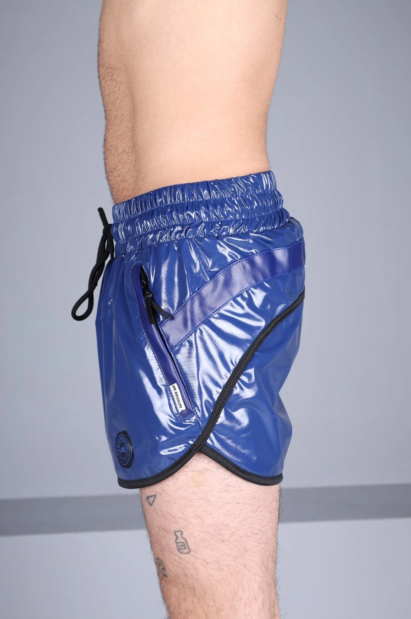 PVC 24 Tracksuit Mini Short – Blue