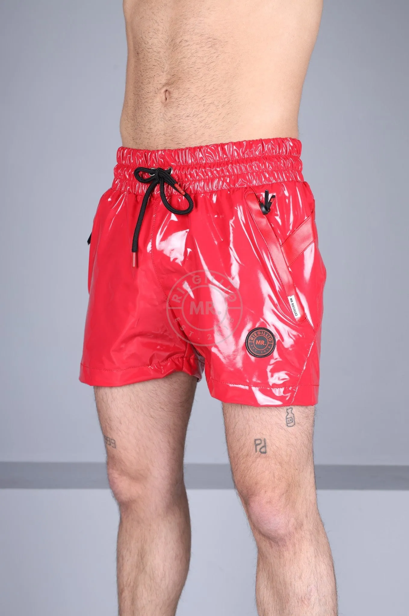 PVC 24 Tracksuit Short – Red