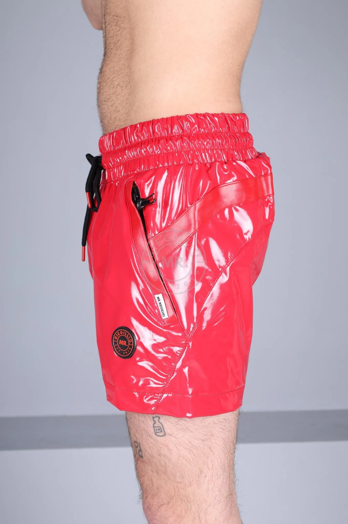 PVC 24 Tracksuit Short – Red