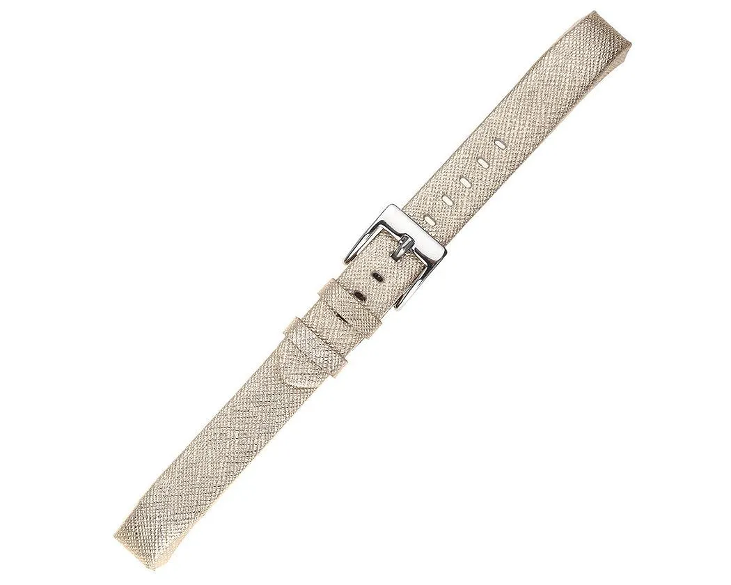 Replacement Leather Watch Band for Fitbit Alta - Gold
