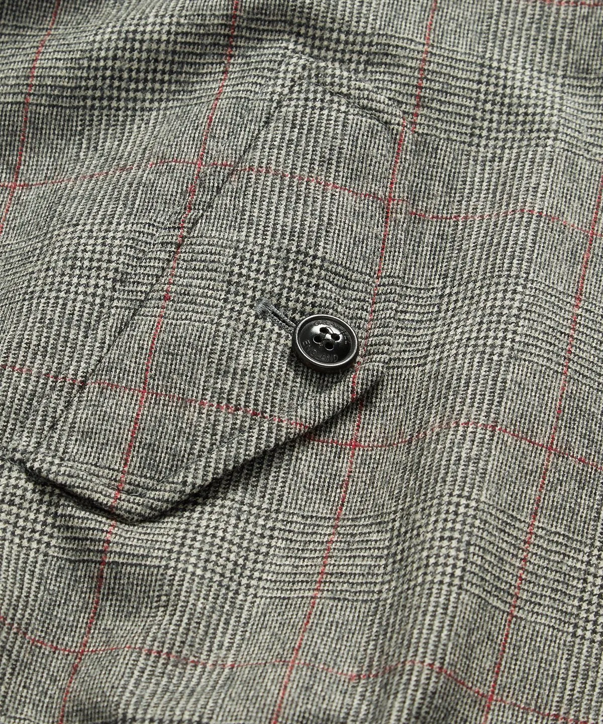 Reversible Harrington in Grenfell Cloth and Prince of Wales Check