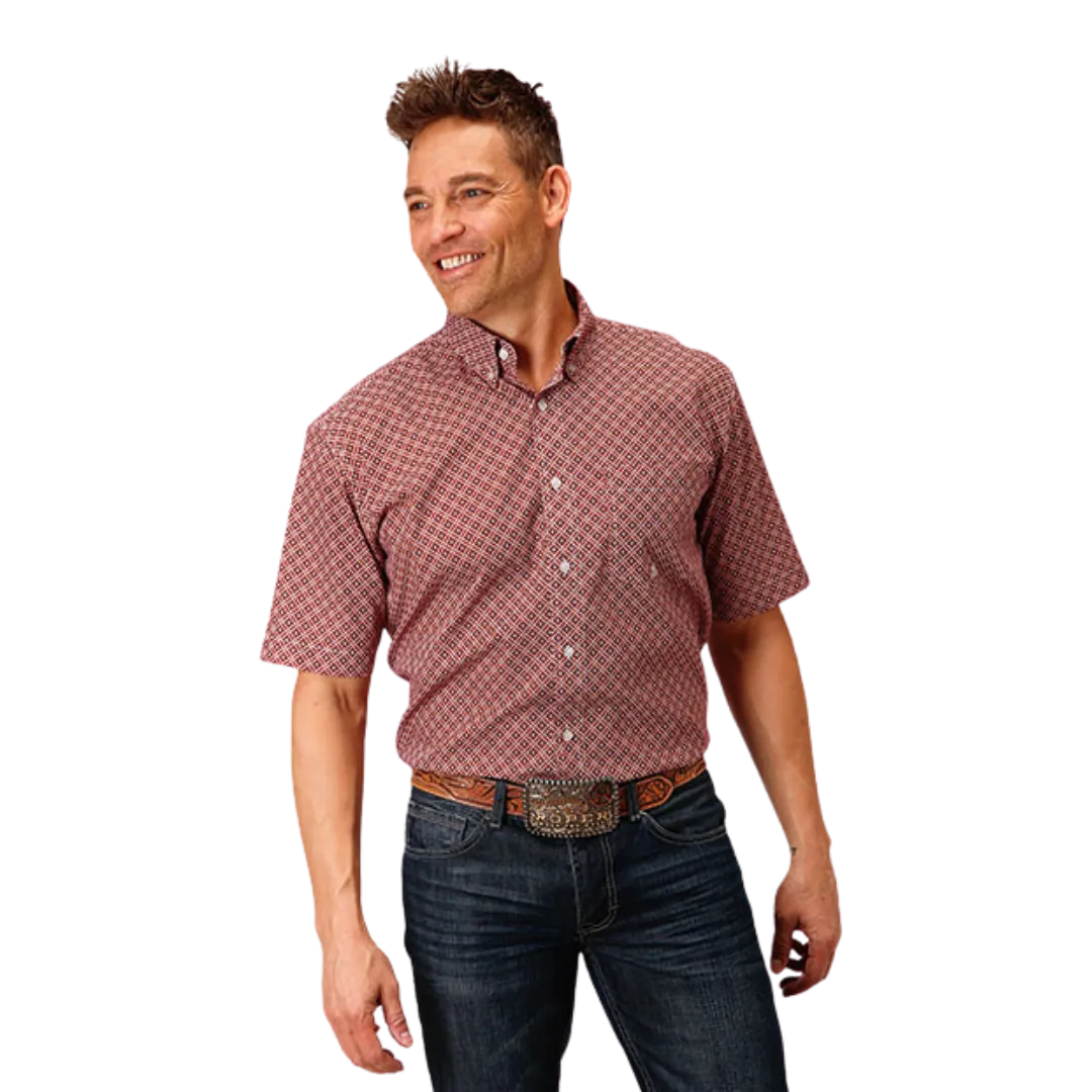 Roper Men's Red Diamond Foulard Shirt