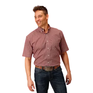 Roper Men's Red Diamond Foulard Shirt